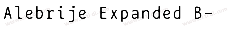 Alebrije Expanded B字体转换